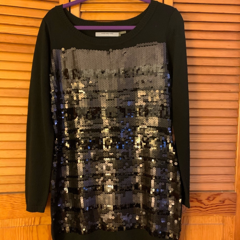 Black Sequins Dress